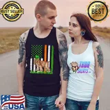 American Flag Cocker Spaniel Dog Lovers St Patricks Day T-Shirt Tank Top