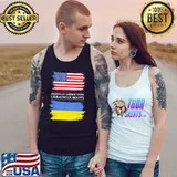 American Grown with Ukrainian Roots USA Ukraine Flag T-Shirt Tank Top