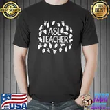 American Sign Language Alphabet ASL Teacher Premium T-Shirt Unisex