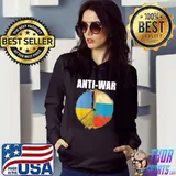 AntI war Ukraine flag support for ukrainian Hoodie