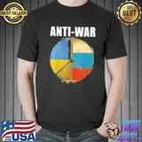 AntI war Ukraine flag support for ukrainian shirt