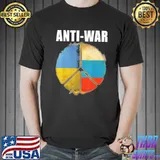Anti War Ukraine Flag Support For Ukrainian T-Shirt