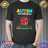 Autism Awareness Bos Ton Red Sox Accept Understand Love Shirt Unisex