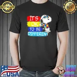 Autism awareness it's ok to be different snoopy shirt
