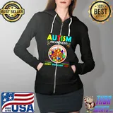 Autism Awareness MEts Accept Understand Love Shirt Full Zip Hooded