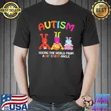 Autism awareness seeing the world from a different angle shirt