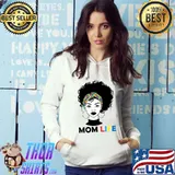 Autism Mom Life Bandana Mother's Day Afro American Black Mom T-shirt