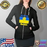 Be Strong Ukarinian We Support Ukraine Ukaraine Flag T-Shirt Full Zip Hooded