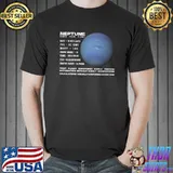 Best Neptune Planet Facts Space Explorer Astronomy Infographic Premium T-Shirt Unisex