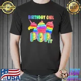Birthday Girl Pop It Unicorn Girl Pop It Birthday For Kids T-Shirt