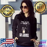 Black cat i've got OCD old cranky and dangerous Hoodie