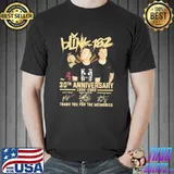 Blink 182 30th anniversary 1992 2022 thank you for the memories signatures Unisex