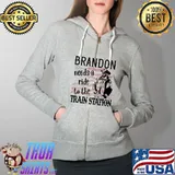 Brandon needs a ride to the train station Full Zip Hooded