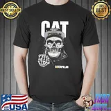 Caterpillar Skull Baber Shirt