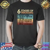 Coder Computer Scientist 6 Stages of Debugging Programmer T-shirt