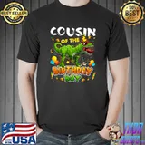 Cousin Of The Birthday Boy Dinosaur Cousin Family Birthday T-Shirt