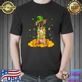 Cute Boxer Dog St Patricks Day Irish Shamrock Boxer Lover T-Shirt