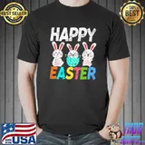 Cute Easter Bunnies Vintage Happy Easter Premium T-Shirt