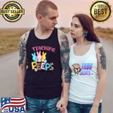 Cute Teaching My Favorite Peeps Happy Easter Day Teacher T-Shirt Tank Top