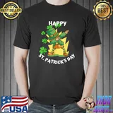 DABBING LEPRECHAUN LUCKY CLOVER ST. PATRICK'S DAY KIDS GIFTS T-Shirt