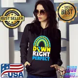Down Syndrome Awareness My Nephew Is Down Right Perfect T-Shirt