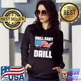 Drill Baby Drill American Flag Map Shirt