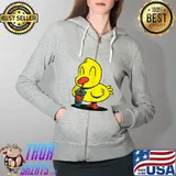 Duck with Bubble Boba Tea Tea Kawaii Ducks Funny Children T- Full Zip Hooded