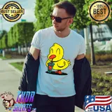 Duck with Bubble Boba Tea Tea Kawaii Ducks Funny Children T- Unisex