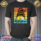 Dy Mom Life Softball Baseball Mothers Day Messy Bun T-Shirt