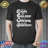 Eat Sleep Anime Repeat-Animes Anime Filme Anime Merch Anime T-shirt
