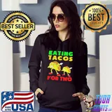 Eating tacos for two mom to be pregnancy cinco de mayo cute shirt