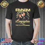 Eminem 34th anniversary thank you for the memories signature shirt
