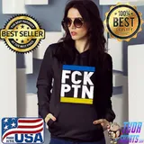 Fck Ptn I Stand With Ukraine, Ukrainian Flag T-Shirt