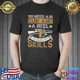 Fishing and Hunting Lover Hunter Fish Fishermen Antler Premium T-Shirt Unisex