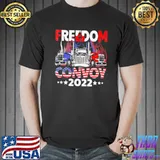 Freedom Convoy 2022 Trucker America Flag Shirt Unisex