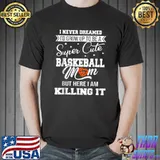 Funny Baseball Tee Mom Heart Baseball T-Shirt Unisex