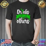 Funny Nerdy Drinks Well With Others Beer Saint Patrick's Day T-shirt