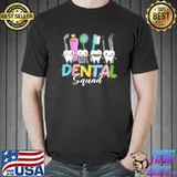 Funny Teeth Dental Squad Dentist Happy Easter Day T-Shirt