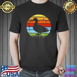 Funny Vintage Retro Sunset duck lover, animal lover Men Women T-Shirt Unisex