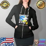 Ghost of kyiv Ukraine fighter jet Full Zip Hooded