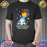 Gnome colorful flower accept understand love autism awareness Unisex