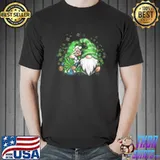 Gnome Pot Leaf 420 Marijuana St Patrick's Day Shamrock T-Shirt