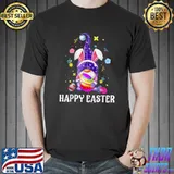 Happy Easter Day 2022 - Bunny Gnome Hug Easter Eggs T-Shirt