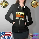 Hay girl vintage Full Zip Hooded