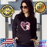 Heart snoopy couple happy valentine's day Hoodie