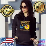 I Like Sunflower And Butterfly And Maybe 3 People Shirt Hoodie