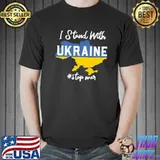 I Stand With Ukraina Stop War Map Shirt