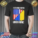 I stand with Ukraine American ukrainian flag peace Ukraine Unisex