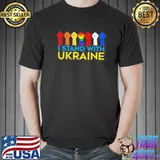 I stand with Ukraine flag LGBT support Ukraine Unisex