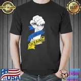 I stand with Ukraine flag power ribbon support Ukraine shirt